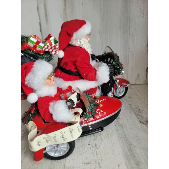 Clothtique possible dreams good day for a ride RARE Harley-Davidson Santa Mrs Cl - Picture 10 of 10